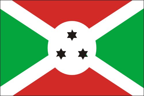 PAVILLON BURUNDI 20X30cm ETAMINE