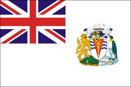 PAVILLON BRITISH ANTARTIC TERRITORY 20X30cm ETAMINE