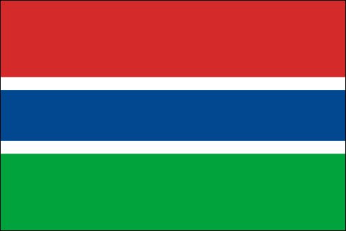 PAVILLON GAMBIE 20X30cm ETAMINE