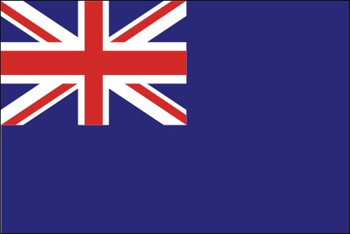 PAVILLON ROYAUME UNI BLUE ENSIGN 30X45cm ETAMINE