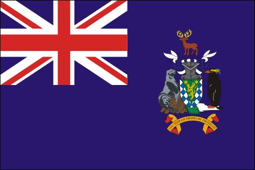 PAVILLON SOUTH GEORGIA  et  SOUTH SANDWICH ISLANDS 20X30cm ETAMINE