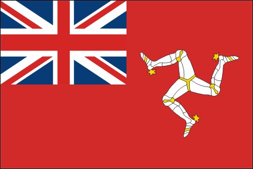 PAVILLON ILE DE MAN  CIVIL ENSIGN 20X30cm ETAMINE