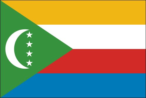 PAVILLON COMORES 20X30cm ETAMINE