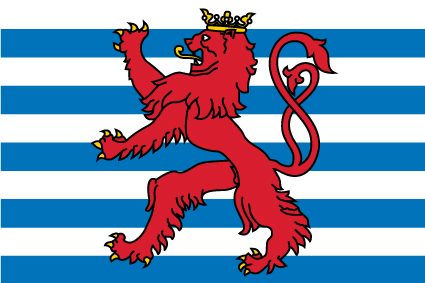 PAVILLON LUXEMBOURG ETAT 20X30cm ETAMINE