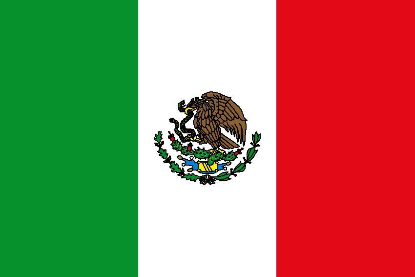 PAVILLON MEXIQUE 20X30cm ETAMINE