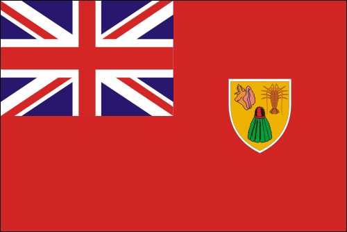 PAVILLON TURKS  et  CAICOS ISLANDS 20X30cm ETAMINE