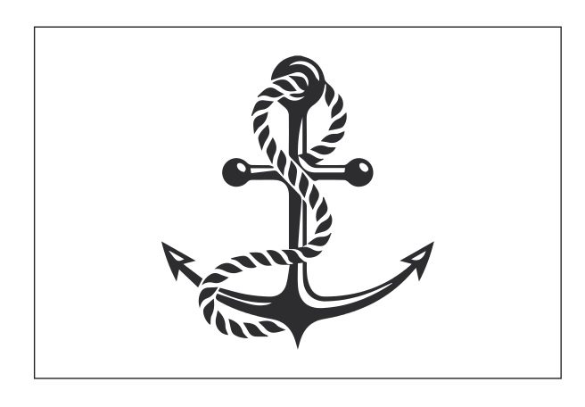 PAVILLON ANCRE  30X45 CM ETAMINE FANTAISIE