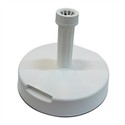 PIED DE PARASOL BETON GAINE PLASTIQUE BLANC 20 kg - MIXTE