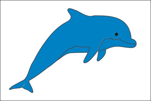 PAVILLON DAUPHIN 30X45 CM FANTAISIE ETAMINE