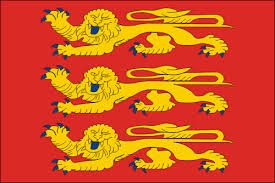 PAVILLON  NORMANDIE 3 LIONS 30x45cm ETAMINE PROVINCE REGION