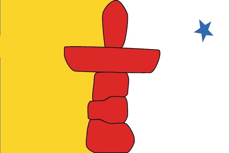 PAVILLON NUNAVUT canada 30x45cm ETAMINE PROVINCE REGION