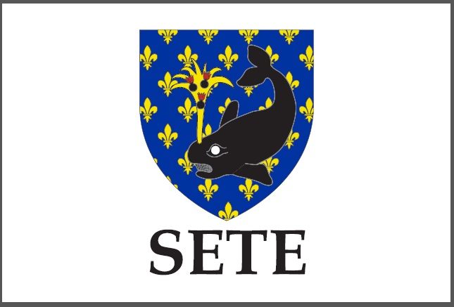 PAVILLON SETE BLASON 30x45cm VILLE ETAMINE