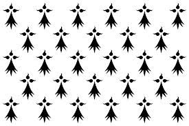 PAVILLON HERMINE PLEIN BRETAGNE TRIANGLE 30x60cm SPECIAUX ETAMINE