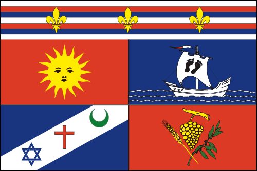 PAVILLON ALGERIE FRANCAISE 30x45cm MAILLE PROVINCE REGION