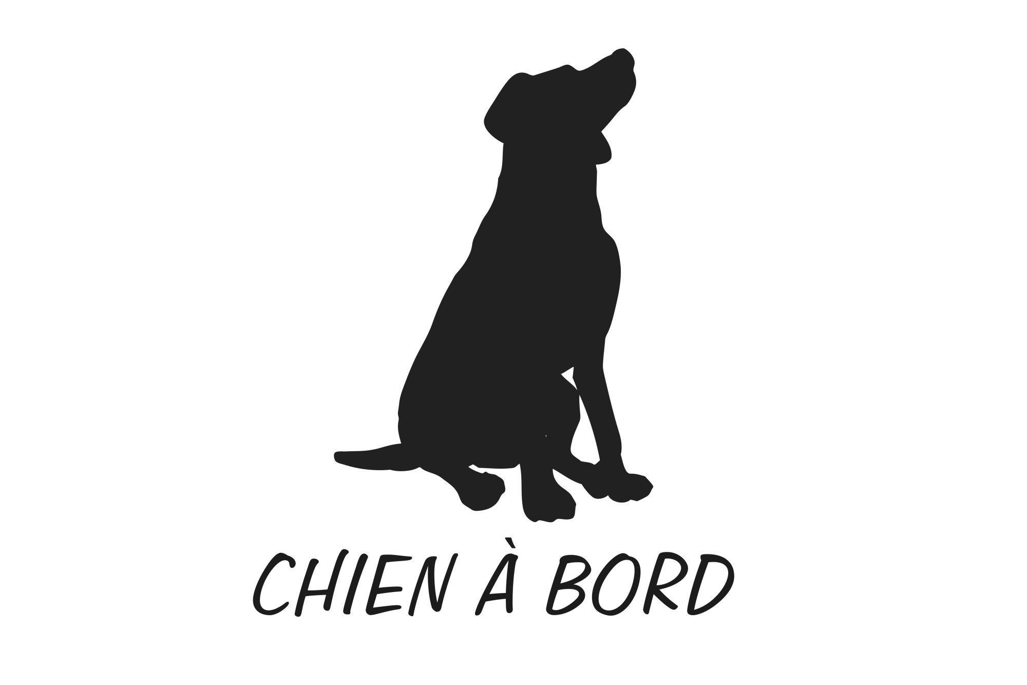 PAVILLON CHIEN A BORD 30x45cm ETAMINE FANTAISIE