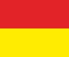 DRAPEAU DE BAIGNADE MAILLE POLYESTER ROUGE/JAUNE TAILLE 75x90cm