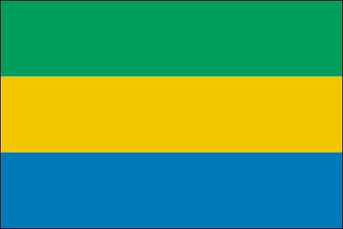 PAVILLON GABON 20X30cm ETAMINE