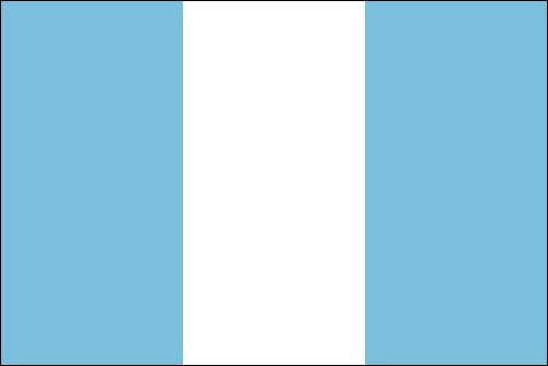 PAVILLON GUATEMALA CIVIL ENSIGN 20X30cm ETAMINE