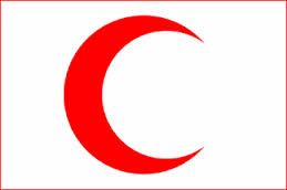 PAVILLON RED CRESCENT 20X30cm ETAMINE