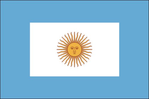 PAVILLON ARGENTINE 20X30cm ETAMINE