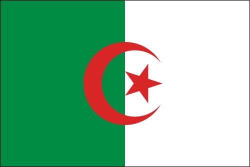 PAVILLON ALGERIE 20X30cm ETAMINE