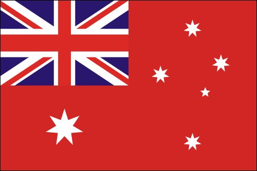 PAVILLON AUSTRALIE CIVIL ENSIGN 20X30cm ETAMINE